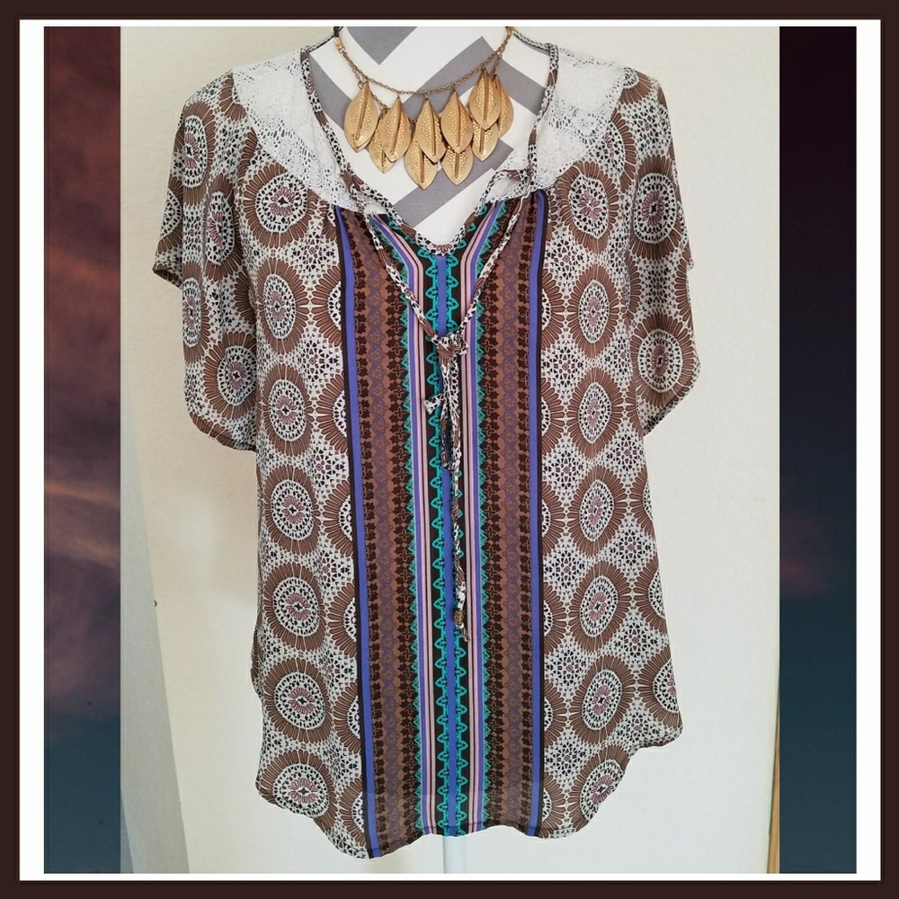 Sheer Boho Top